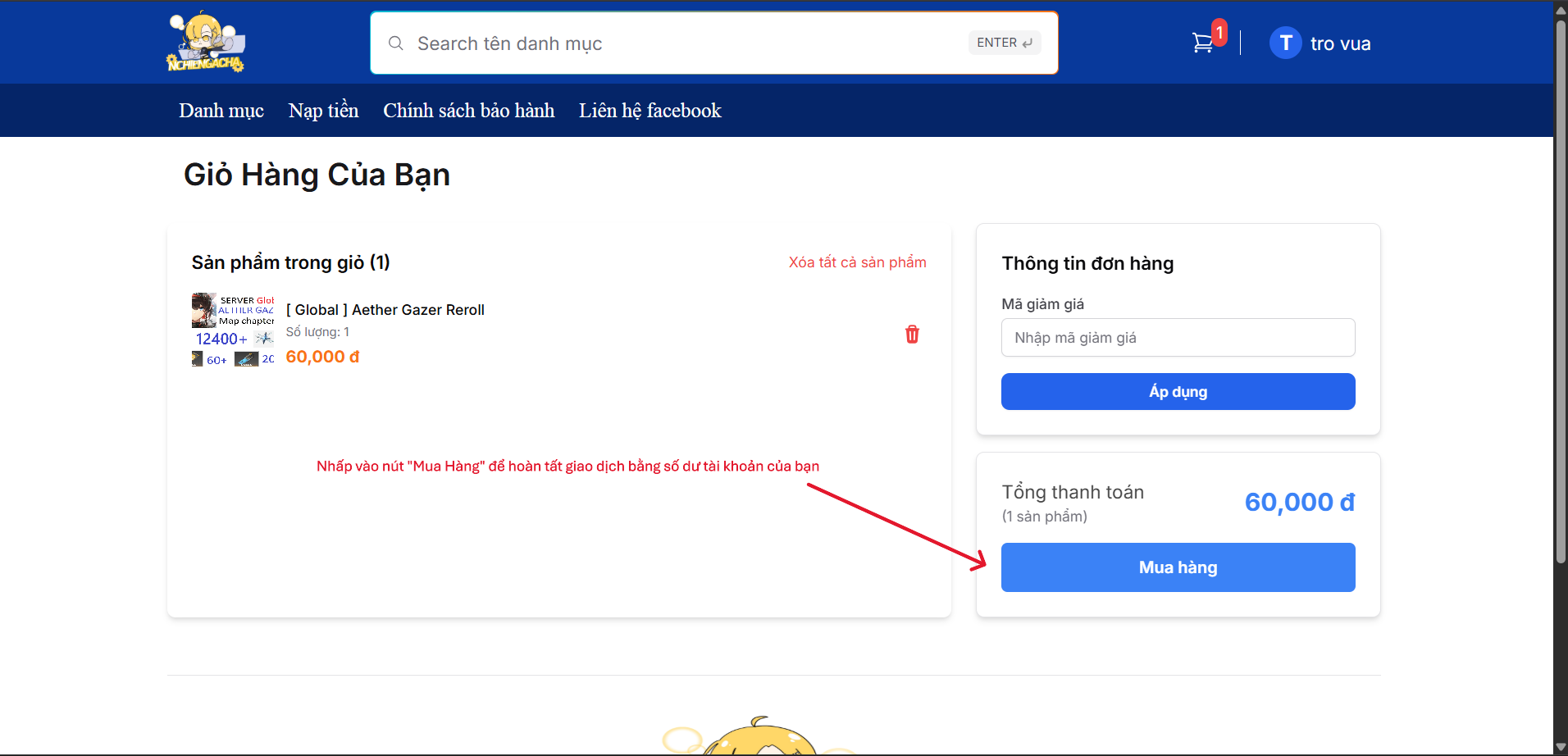 Hình ảnh minh họa xác nhận đơn hàng